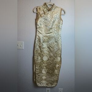 Asian Japanese Silk Cheongsam Dress Size 0
